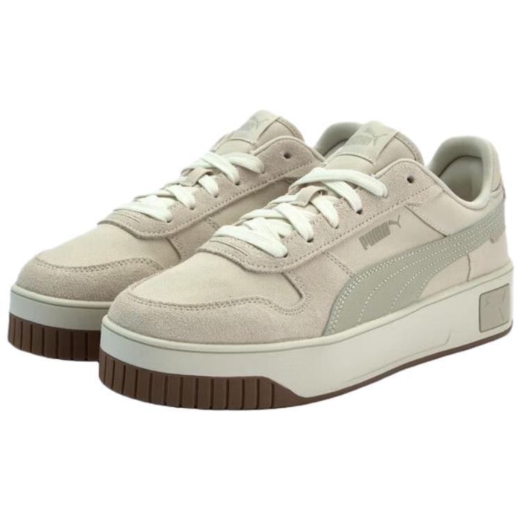 Puma Carina Street Canvas Retro Casual Low-Top Sneakers Women Sneakers Snow-White 405812-01