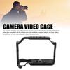 Camera cage for R10 mirrorless aluminum video rig with Arca 38mm slide screw cold shoe mount camera, slot, 1/4" 3/8" holes,