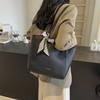Silk Scarf Underarm Bag Women's 2025 New Winter Large-capacity Tote Bag Fashion Maillard Commuter Shoulder Bag