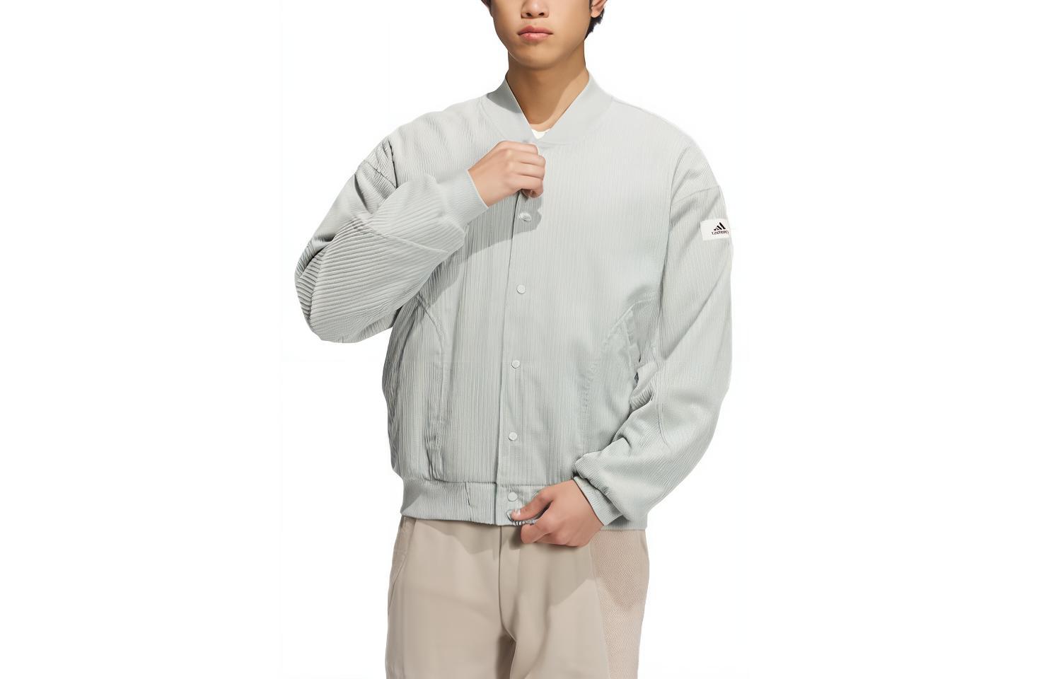 Adidas Lounge Jackets & Coats Men s Silver Gray IQ1388 XXL