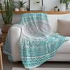 Mandala Bohemian Art Blanket Warm Soft Suitable For Bedroom Sofa Bed Living Room Office Travel Camping Gifts