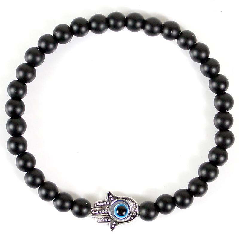 EVILEYE Blue Eye Beaded Bracelet: Stylish Unisex Fashion Jewelry Wristband