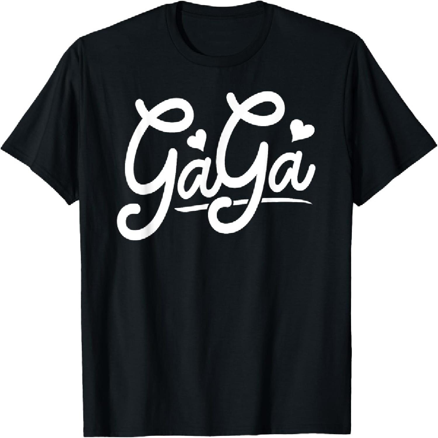 

Gaga Gifts from Grandchildren Gaga Shirts for Women Gaga T-Shirt XXXXXL чорний