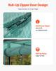 Crop Cage, 3.56 X 1.2 X 1.94 M Plant Protection Tent with Zippered Door, Wind-Resistant Tall Crop Cage, Easy To Install, Outdoor Raised Bed Cover,