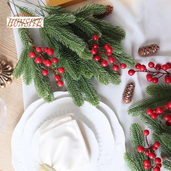 10/30Pcs Simulation Berry Reusable Bright Color Red Berry Christmas Ornament