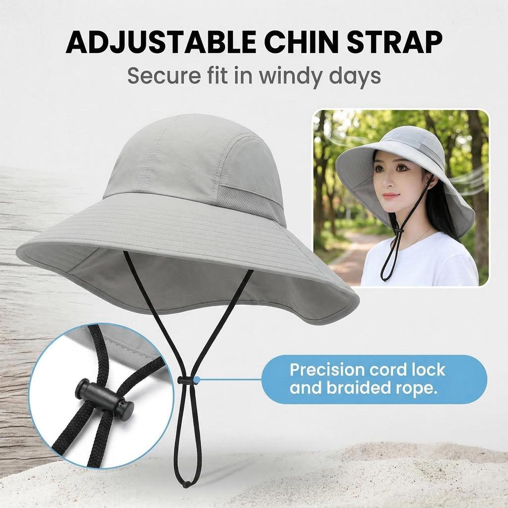 Women's Foldable Outdoor Sun Fishing Hat & Shawl for Summer Mountaineering