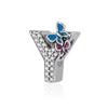 Charms Lettres Papillon Amour Perles Cuivre Convient Bracelet Fin Fabrication Bijoux DIY