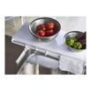Stove Back Rack Telescopic Kitchen Support Rack Sliding Tower Width 54-92cm White Gap Storage Stylish Kitchen Storage