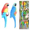 Colorful Feather Parrot Macaw Ornaments Animal Model Decoration Art Simulated Statue for