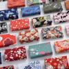 Japanese Style Fabric Printed Pure Cotton By The Meter for Kimono Cheongsam Doll Clothes Hanfu DIY Seiwng Cloth Bronzing Cat Red
