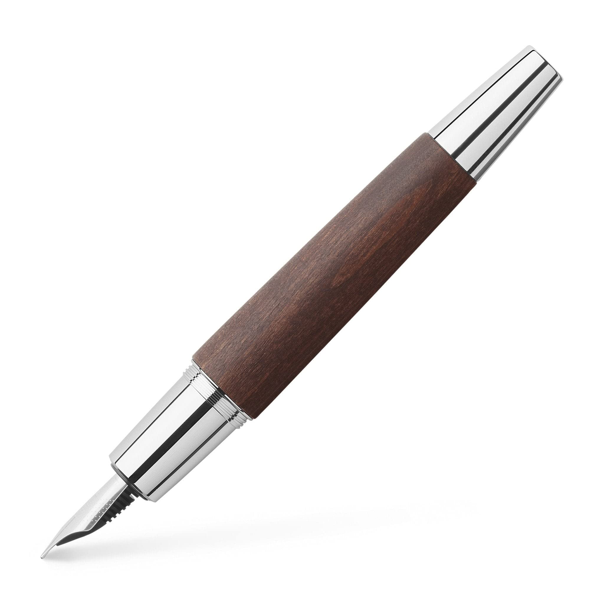 

FABER-CASTELL Emotion EF Extra Fine Fountain Pen, Pear Wood, Dark Brown, 148212, Dual-Use, Officially Imported