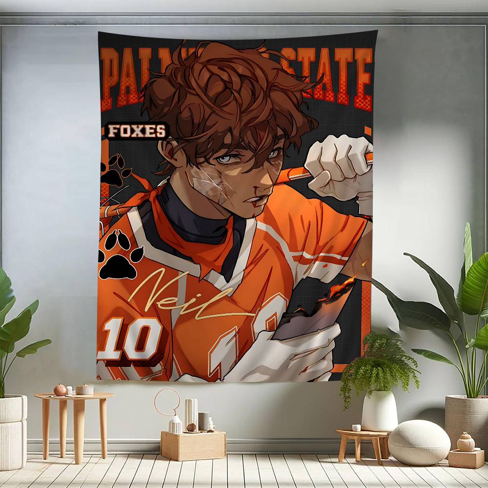 The Foxhole Court Neil Josten Wall Tapestry  Moody Dark Fantasy Art Edgy Room Decor for All for the Game Book Series Fans