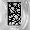 Iron Wall Art Abstract Geometric Sculpture Powder Coated Metal Decor for Living Room Garden