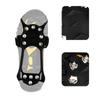 Crampones de 10 dientes para exteriores, cubierta antideslizante para zapatos de nieve, picos para zapatos de nieve resistentes al desgaste para hielo y nieve