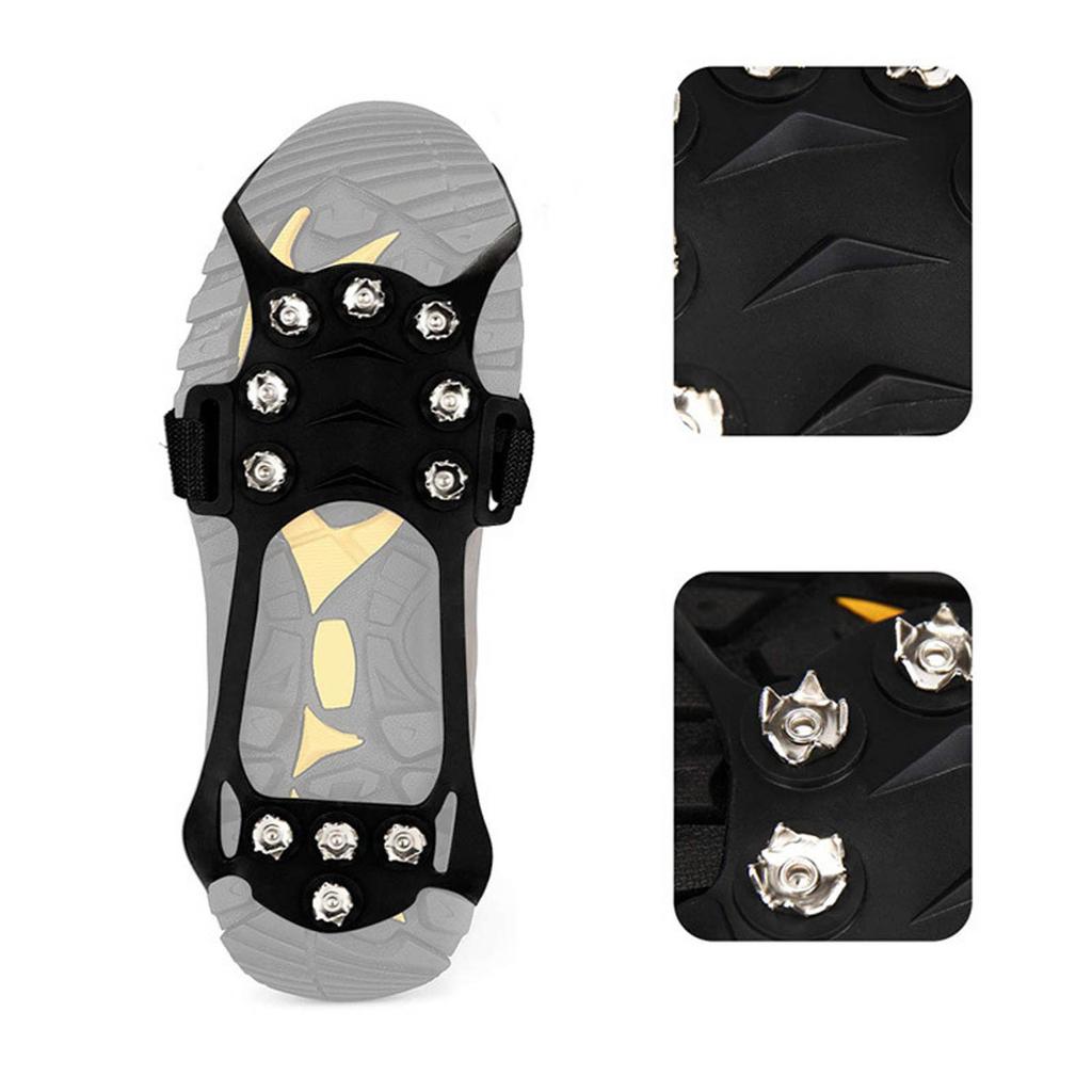 Outdoor 10-tooth Crampons Snow Non-slip Shoe Cover Ice And Snow Wear-resistant Snow Shoe Spikes