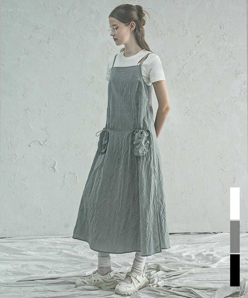 Urban Dress Wrinkle Wrinkles Onepiece - 3Col