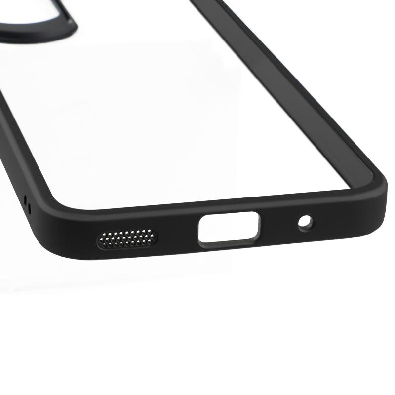 For Honor 90 Lite 5G/X50i 5G Shockproof PC+TPU Clear Phone Shell Anti-Fingerprint Phone Case Cover