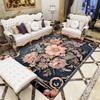 Nordischer Waschbarer Wohnzimmerteppich Europäischer Stil Heimdekor Bodenmatte Druckmuster Bereichsteppich Schlafzimmer Großer Bereich Sofateppiche