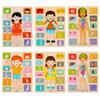 Montessori Human Body Parts Structure Wooden Puzzles Toys Parish Organs Cognitive Open Learning Educational Toys Matching Game