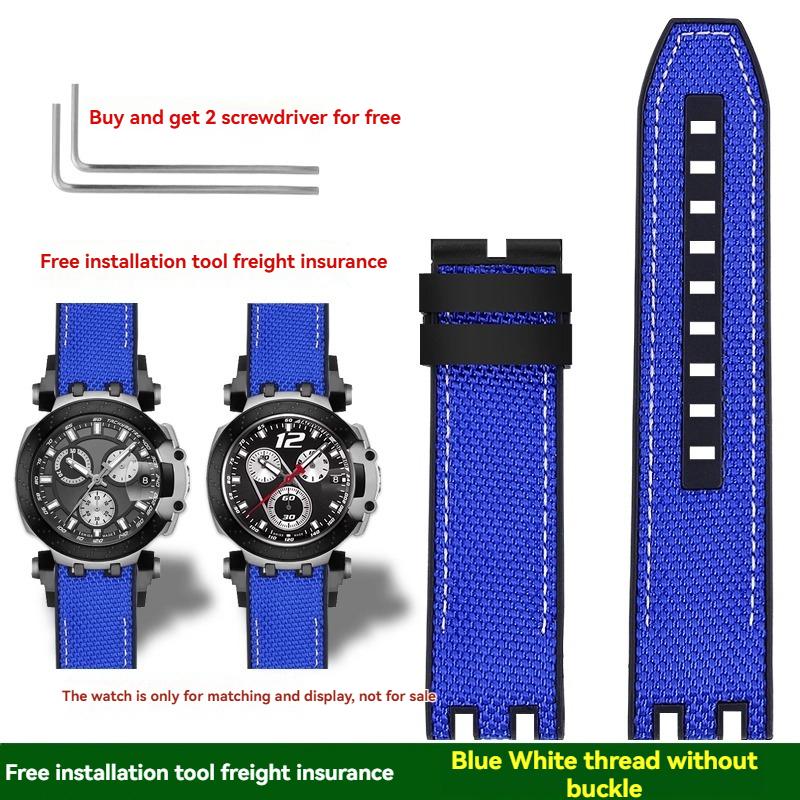 Для Tissot MotoGP Racing Серия T115 Серия T115.417/427 Высококачественный Нейлоновый Резиновый Ремешок Спортивные Мужские Аксессуары 22mm