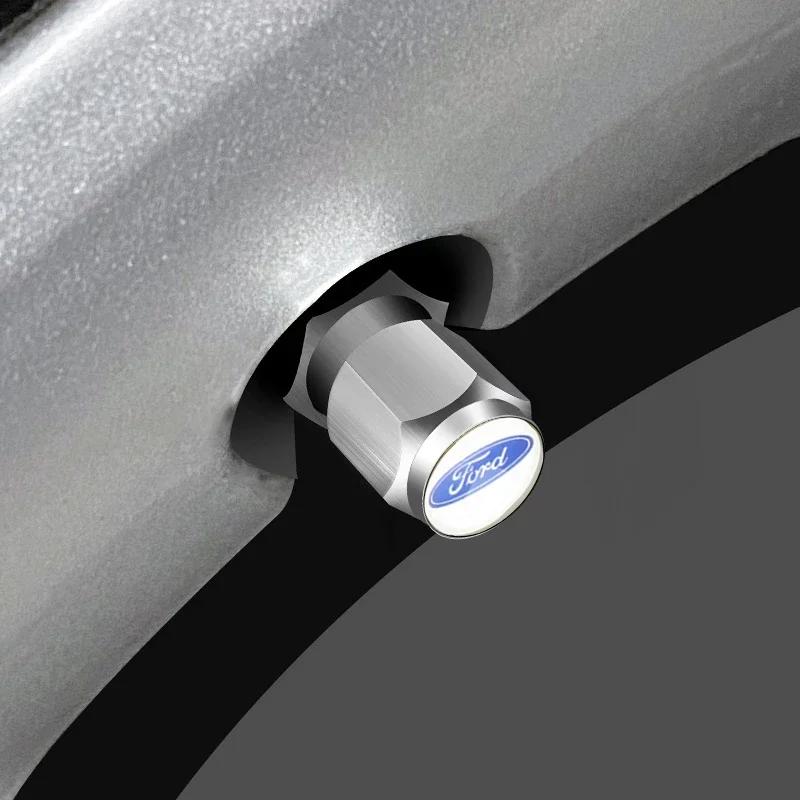Adesivo de Carro Quente Para Tampa de Válvula de Pneu de Carro Ford com Chave para Ford Explorer Ecosport Galaxy Mustang Mk3 Transit Fiesta Mond
