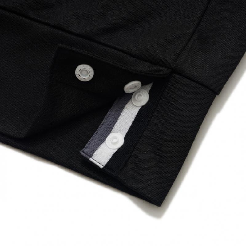 Blu DoT Half Zip Sleeveless T shirT Plus Bk