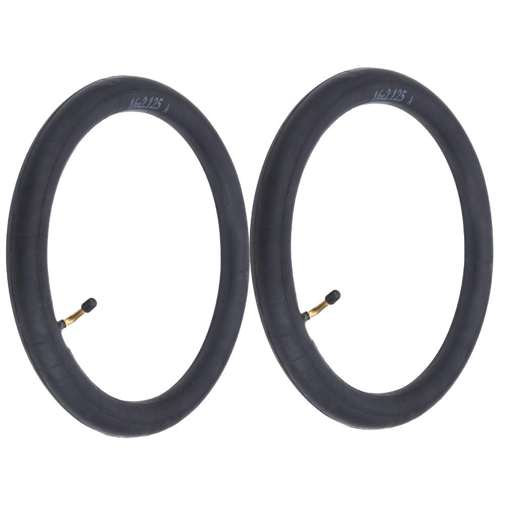 2PCS 16x2.125 Inner Tube Butyl Rubber Bicycle Inner Inner Tube Replacement  Tire Repair