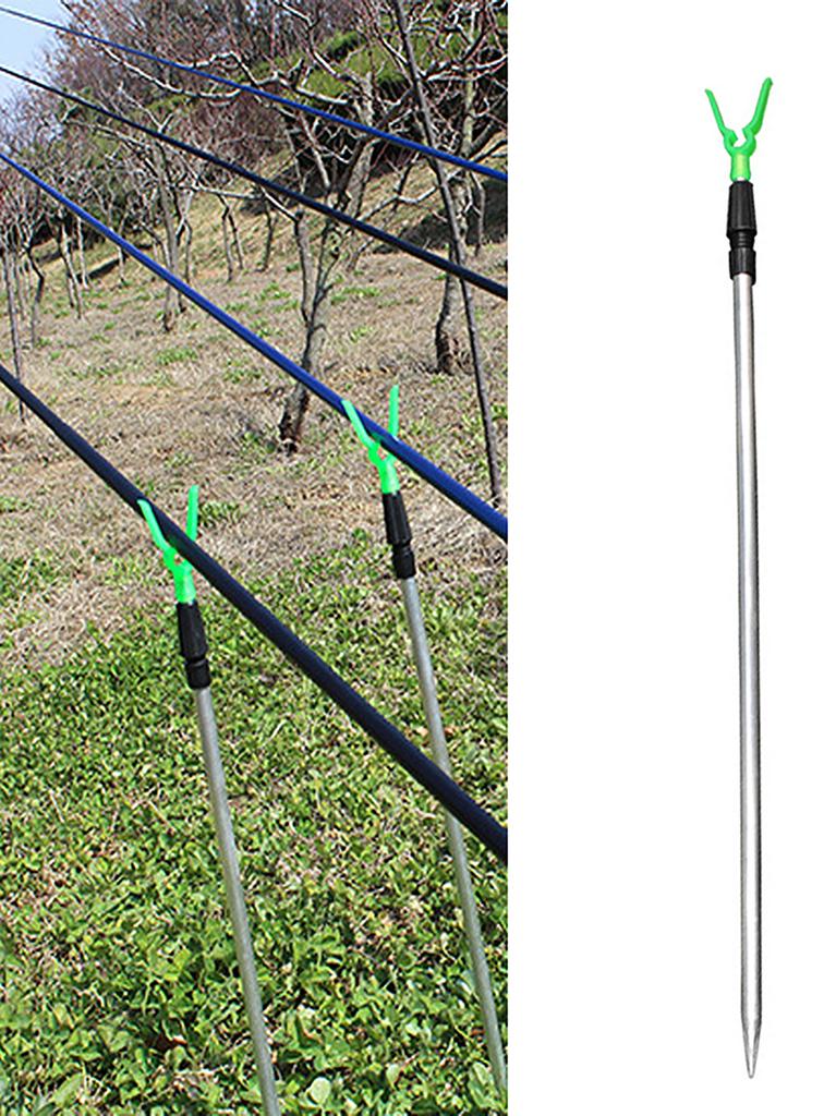 1Pc Adjustable Fishing Stand Telescopic Fishing Bankstick Extending Rod Rest Fishing Rod Bracket For Winter Fishing Tool