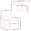 Electric Recliner Chair Cream Faux Leather