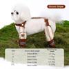 Full Leg Protection Dog Four-Legged Pants Reflective Stripe Dog Jumpsuit Shoes  Pet Strolling