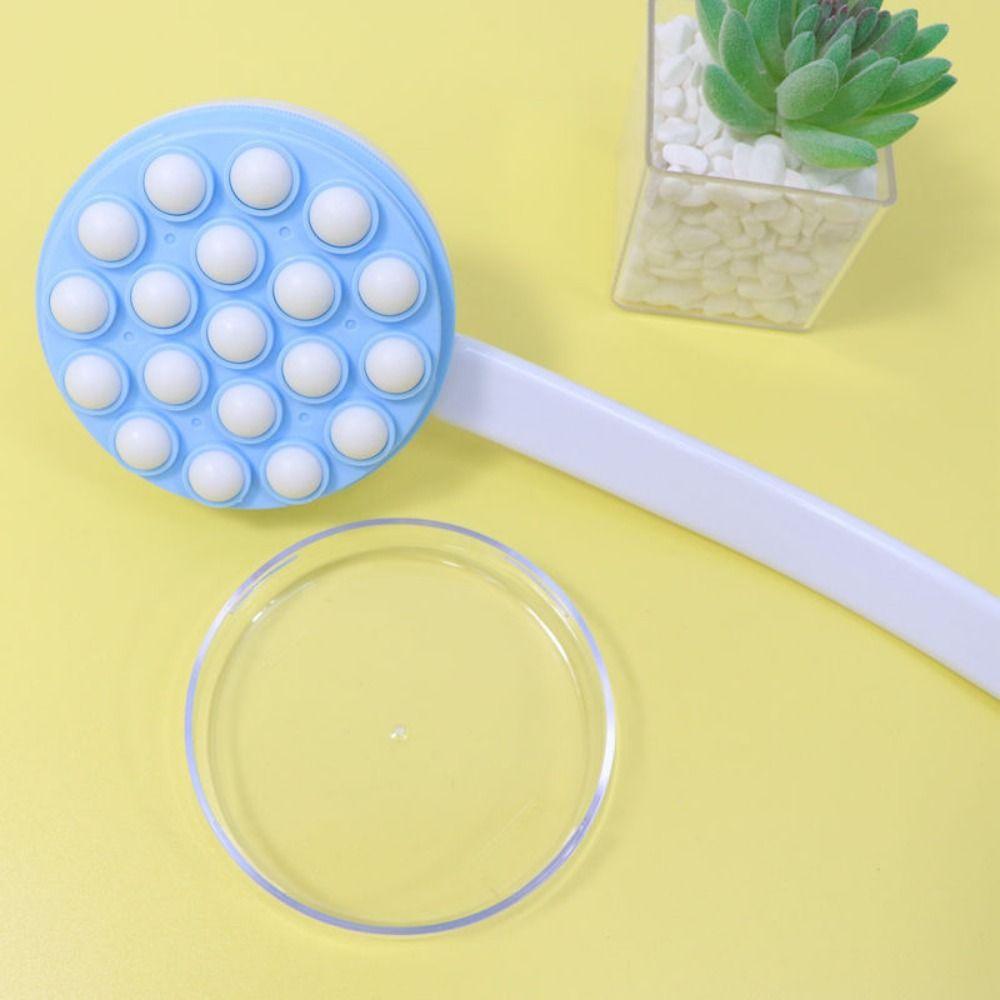 Long Handle Shower Massage Brush Handheld Roll-on Dispenser Back Scrubber  Back