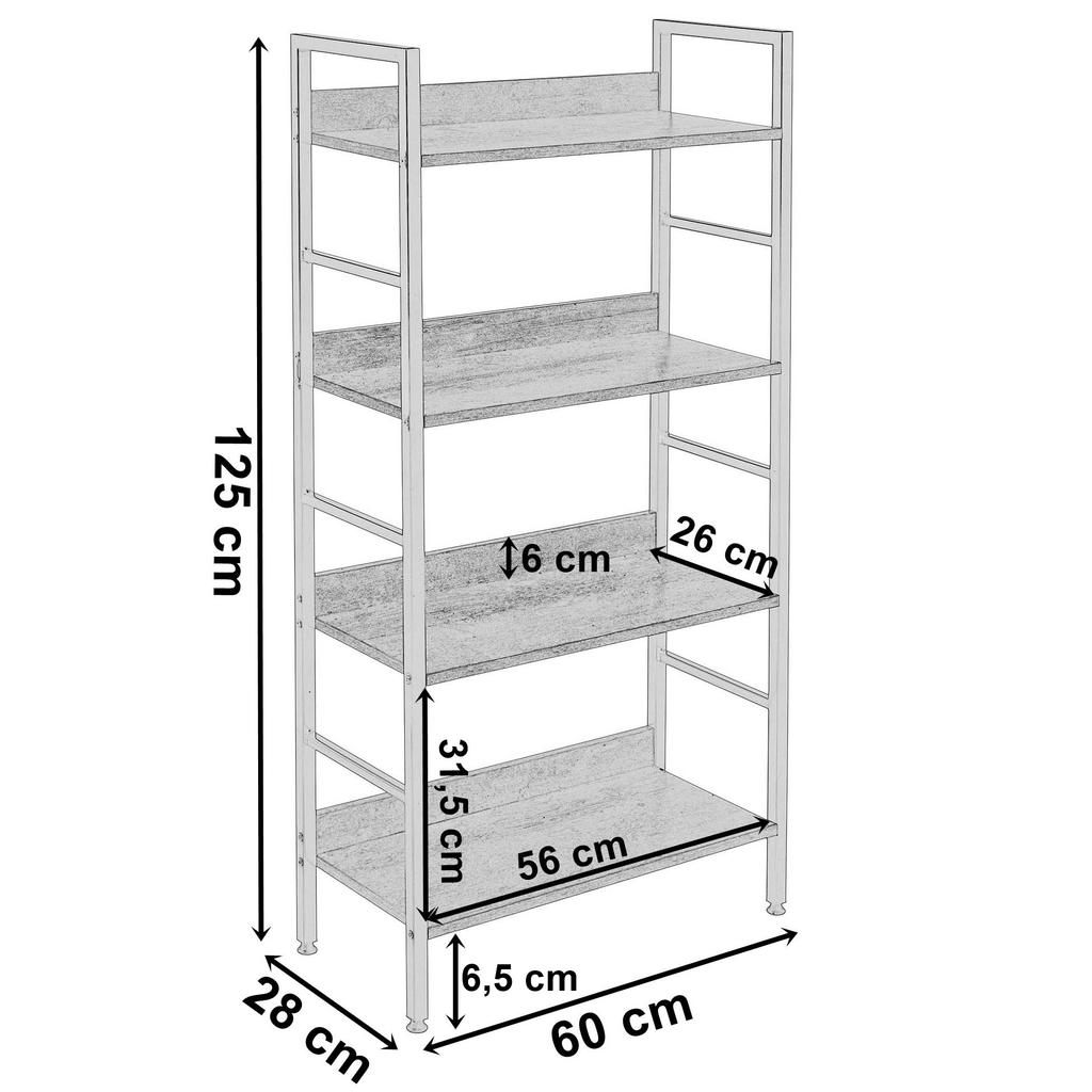 Industrial Loft Shelf Varberg Craft