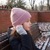 Soft Knitted Hats for Boys Girls Kids Winter Hat, Warm Solid Color Beanies Cap, Windproof Durable Stretch Knit Hat Outdoor Play Daily Wear Adjustable