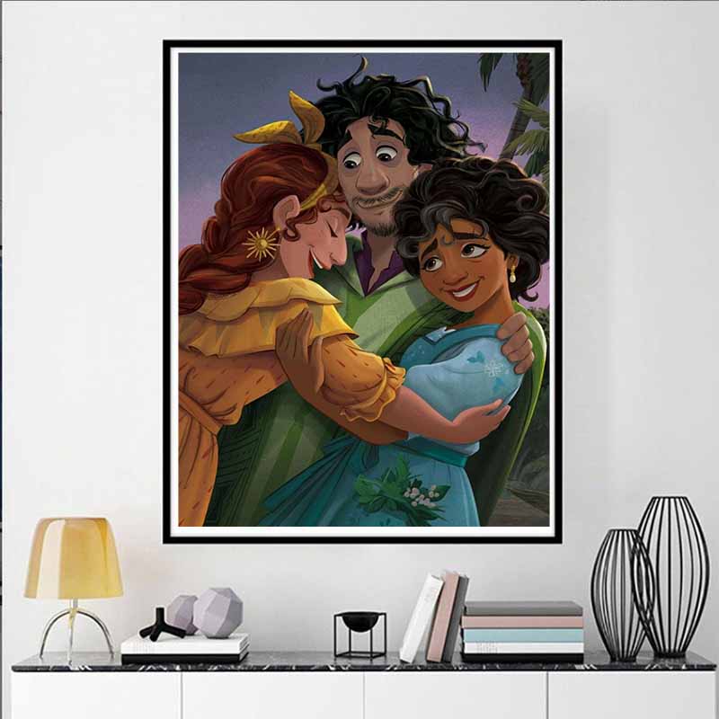 Disney Diamond PaintingA Heartwarming Scene of Bruno and His Siblings From Full House of Magic Cartoon Mosaic Diamond Cross-Stitch DIY GiftHome Decor