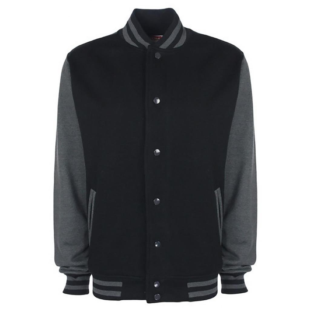 FDM Unisex Varsity / University Jacket (Contrast Sleeves)
