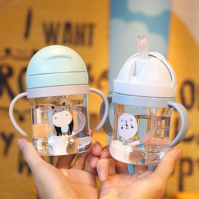 250Ml Baby Fütterung Tasse Mit Stroh Lernen Fütterung Trinken Flasche Training Tasse