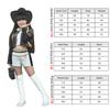 Rumi Demon Black White Cosplay Costume Halloween Stage Girl K-Pop Group Idol Vest Coat Shorts 3-piece Uniform Outfit