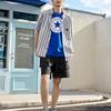 Converse Go-To Chuck Taylor Patch Standard Fit T-Shirt Asia Sizing 'Blue' Men's 10023854-A02