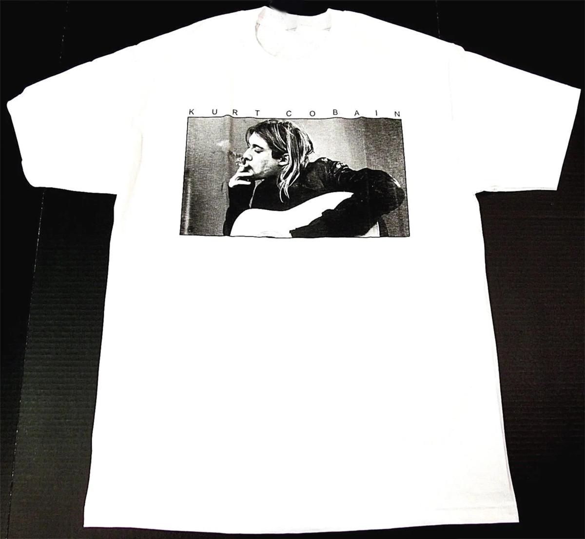 26 Kurt Cobain T-shirt Nirvana Grunge Rock Tee Men DO259 Unisex T-Shirt L