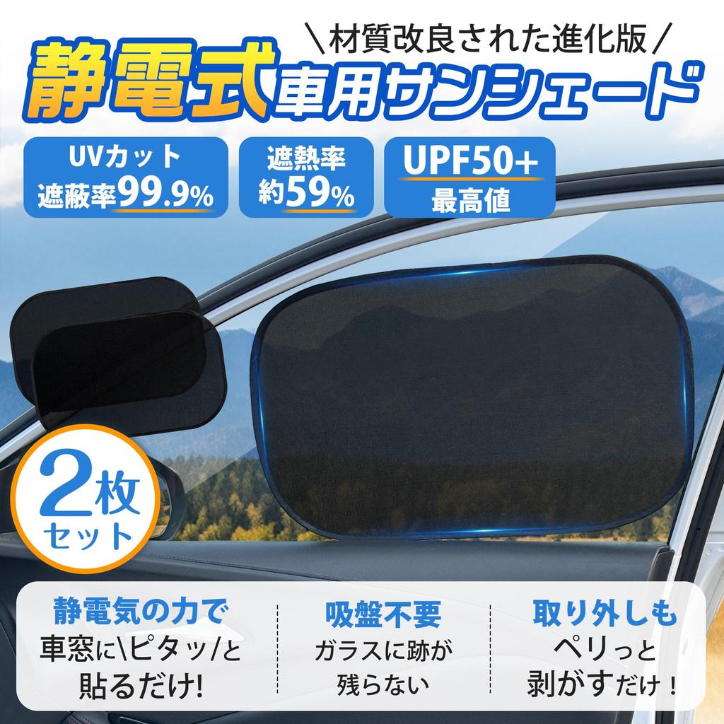 GOKEI Car Sunshade, Car Window Sun Shade, Static Film [2 Pieces] Car Sun Shade,