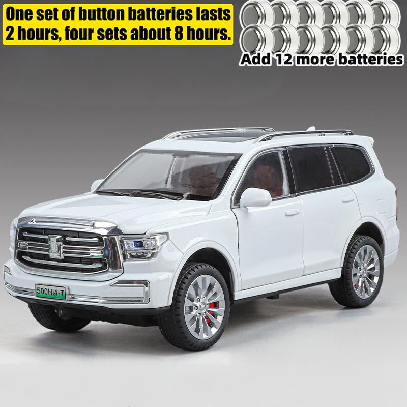 1:24 Great Wall Tank 500 SUV Tout-Terrain de Luxe Taille Moyenne Modèle Réduit en Alliage Moulé sous Pression Voiture Ornement Tendance pour la Maison et le Bureau Cadeau Passion