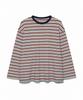 MOAA Retro Multi Stripe Long Sleeve Tee (Red)