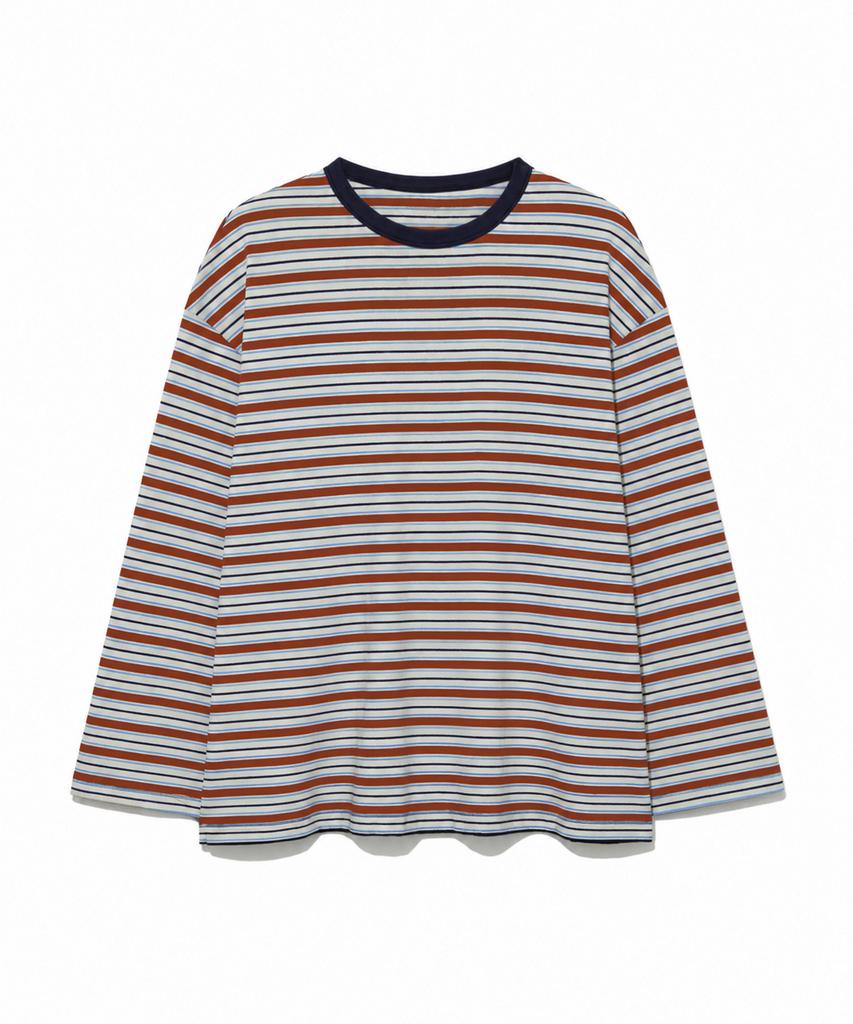 MOAA Retro Multi Stripe Long Sleeve Tee (Red)