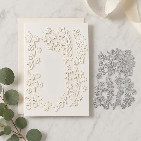 8PCS Vines Cutting Mold, Photo Album Mold Embossing Die, Durable Carbon Steel Stencil, for DIY Scrapbook Card Making Supplies