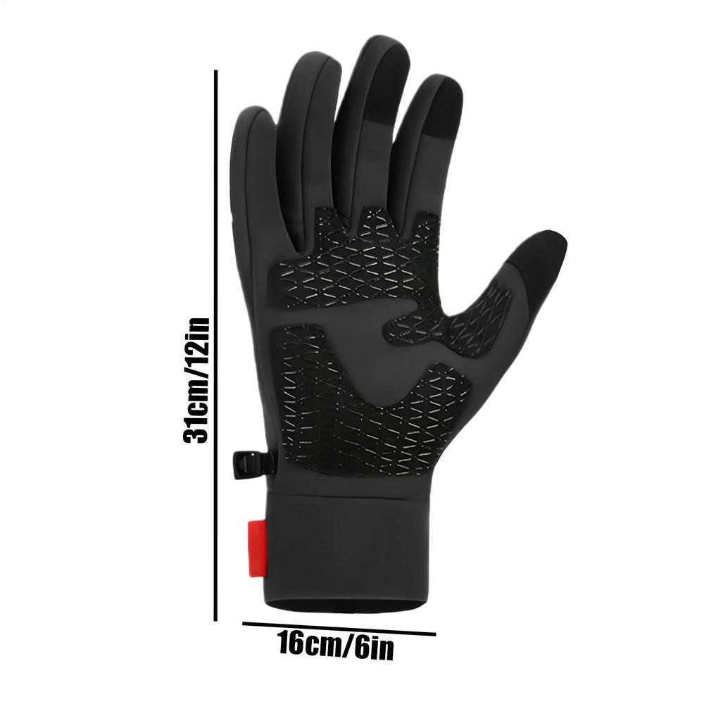 Winter USB Heated Gloves Touch Screen Heated Motorcycle Gloves Windproof Heating Thermal Gloves Anti-Slip Hand Warmer
