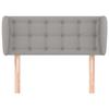 VidaXL Headboard with Ears Light Grey 103x23x78-88 Cm Fabric3117568