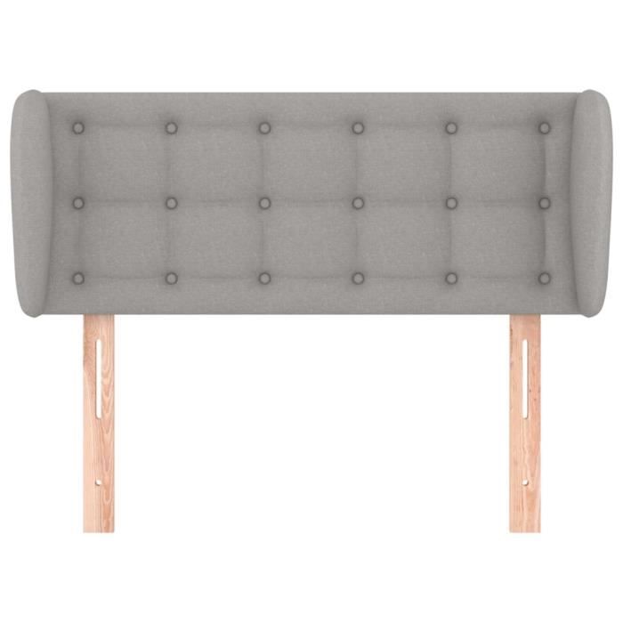 VidaXL Headboard with Ears Light Grey 103x23x78-88 Cm Fabric3117568