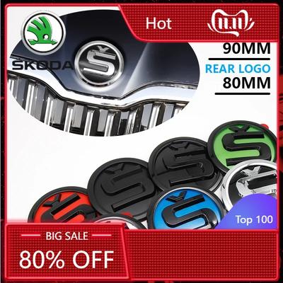 Samolepka na auto 2025 Nová 8/9/10cm 3D Znak na auto Kapota Přední Zadní Kufr Logo Pro Skoda S Fabia 1 2 Octavia a7 RS Superb Rapid Ye