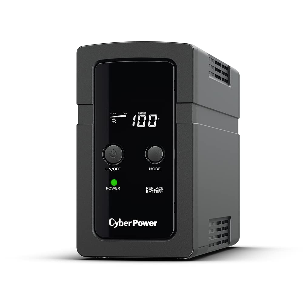 CyberPower CPJ500 Источник бесперебойного питания Для дома и бизнеса (ИБП) - 500 ВА/300 Вт, 5 розеток, 5-летняя гарантия. (Непрерывное питание/Синусоидальная волна) чёрный