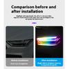 2PCS Car LED Strip Lights Flexible LED Headlight Strips With Turn Signal Yellow Light Waterproof Car Daytime Running Light Strip
